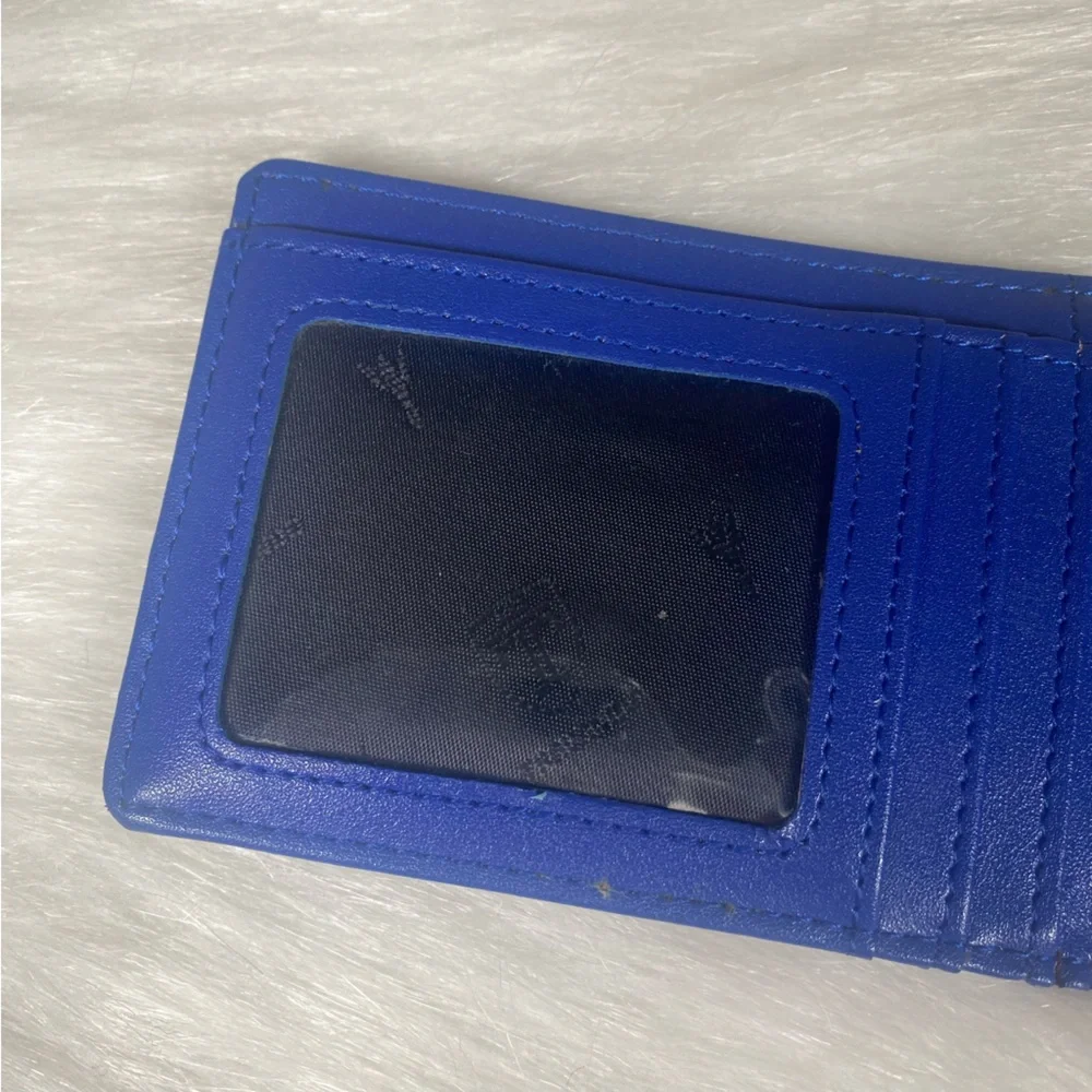Mens Travando Slim Wallet with Money Clip Black And Blue